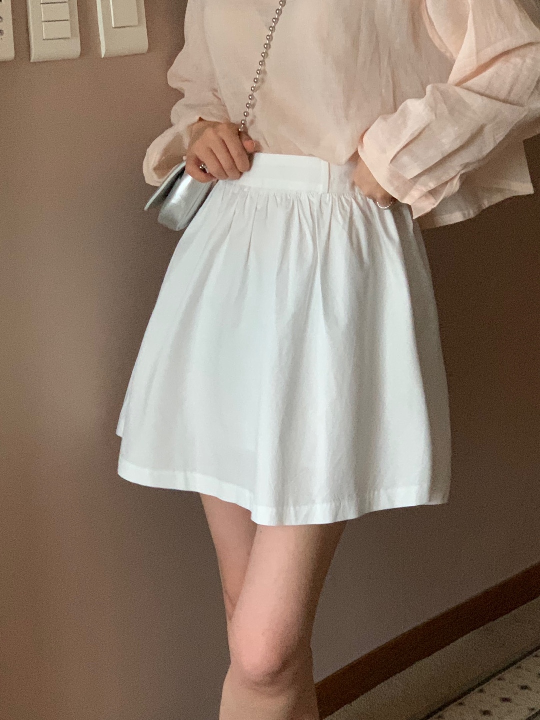 Clear flare skirt